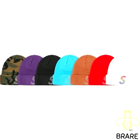 New Era Swarovski S Logo Beanie Supreme